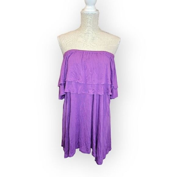 New Context Purple Blouse Top 1X - Picture 5 of 6